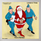 Politie Navidad Funny Poster voor Kerstmis (Voorkant)