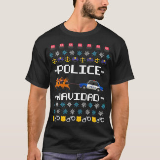 Politie Navidad Ugly KerstSweater Funny Police T-shirt