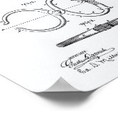 Politie Nippers 1891 Patentkunst - Witboek Poster (Hoek)