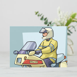 Politie op de fiets uitnodigingen