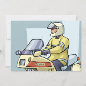 Politie op de fiets uitnodigingen (Voorkant)