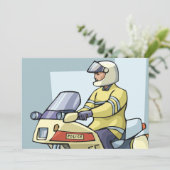 Politie op de fiets uitnodigingen (Staand voorkant)