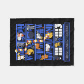 Politie Openbare Kattenbak Grappig Kitten Kattendo Fleece Deken (Voorkant (Horizontaal))