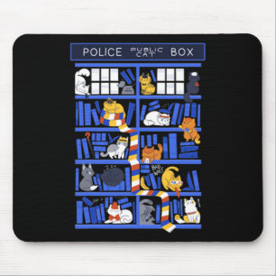 Politie Openbare Kattenbak Grappig Kitten Kattendo Muismat