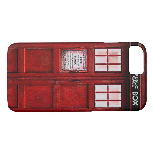 politie Openbare telefooncel iPhone 7 hoesje (roo (Achterkant (Horizontaal))