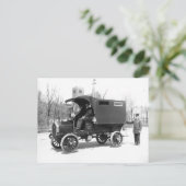 Politie Paddywagon, 1909.  foto Briefkaart (Staand voorkant)