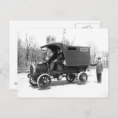 Politie Paddywagon, 1909.  foto Briefkaart (Voorkant / Achterkant)