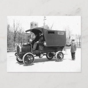 Politie Paddywagon, 1909.  foto Briefkaart