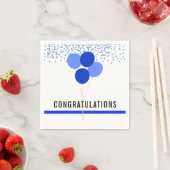 Politie partij thema gefeliciteerd wit servet (Insitu)