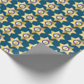 Politie Patrolman Gold Sheriff Badge Pensioen Cadeaupapier (Hoek)