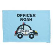 Politie patrouilleert auto voor kinderen kussensloop (Voorkant)