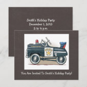 Politie Pedal Car Car Kaart (Voorkant / Achterkant)