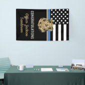 Politie pensioen blauwe lijn wetshandhaving spandoek (Beurs)