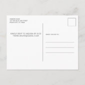 Politie Pensioen Custom Dunne Blauwe Lijn Vlag Par Uitnodiging Briefkaart (Achterkant)