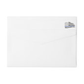 Politie pensioen Dunne Blauwe Lijn Stro Vlag (Achterkant)