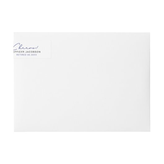 Politie pensioen Dunne Blauwe Lijn Stro Vlag (Voorkant)