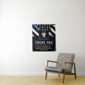 Politie Pensioen Fotofeestje Welkom Wandkleed (In situ)