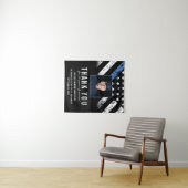 Politie Pensioen Fotofeestje Welkom Wandkleed (In Situ (horizontaal))