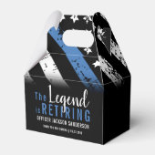 Politie Pensioen Partij Blue Line Wetshandhaving Bedankdoosjes (Achterkant)