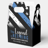 Politie Pensioen Partij Blue Line Wetshandhaving Bedankdoosjes (Geopend)