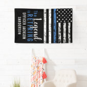 Politie Pensioen Partij Pensionering Wetshandhavin Spandoek (Insitu)