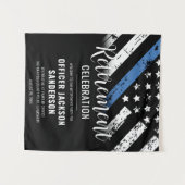 Politie Pensioen Partij Wetshandhaving Welkom Wandkleed (Voorkant (horizontaal))