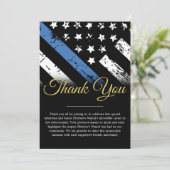 Politie pensioen rechtshandhaving dank u kaart (Staand voorkant)