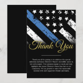 Politie pensioen rechtshandhaving dank u kaart (Voorkant / Achterkant)