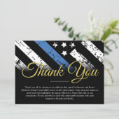 Politie pensioen rechtshandhaving dank u kaart (Staand voorkant)