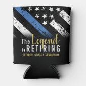 Politie Pensioenblauwe lijn Vlaggenwet Handhaving Blikjeskoeler (Voorkant)