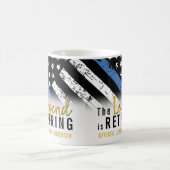 Politie Pensioenblauwe lijn Vlaggenwet Handhaving Koffiemok (Center)