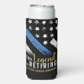 Politie Pensioenblauwe lijn Vlaggenwet Handhaving Seltzer Blikjeskoeler (Seltzer Achterkant)