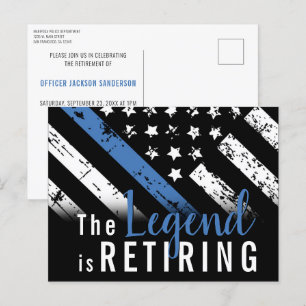 Politie Pensioenblauwe lijn Vlaggenwet Handhaving Uitnodiging Briefkaart