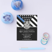 Politie Pensioenwet Handhaving Party Uitnodiging Flyer (Enkel)