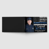 Politie Pensionering Wetshandhaving Blue Line Foto Gastenboek (Volledig)