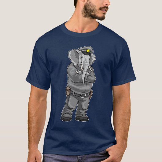 politie pet olifantenpolitie t-shirt (Voorkant)