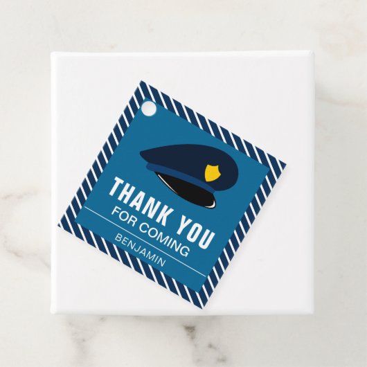 Politie Pet Verjaardagsfeestje Bedankjes Labels (In situ)