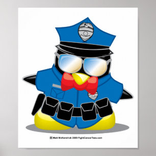 Politie-pinguïn Poster