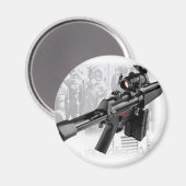 Politie Pistool Magneet (Voorkant / Achterkant)