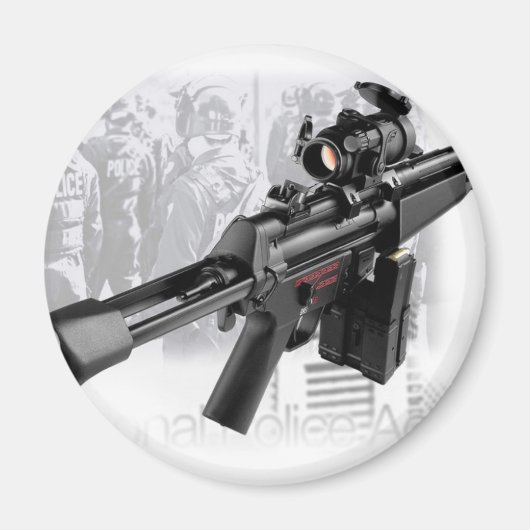 Politie Pistool Magneet (Voorkant)