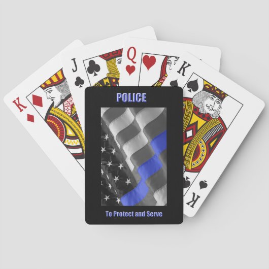 politie pokerkaarten (Achterkant)