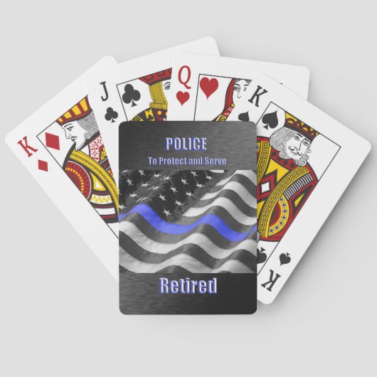 politie pokerkaarten (Achterkant)