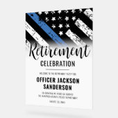 Politie Politie Pensioen Partij Welkom Acryl Bord (Hoek)