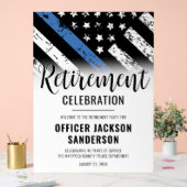 Politie Politie Pensioen Partij Welkom Acryl Bord (Huwelijk)