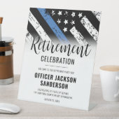 Politie Politie Pensioen Partij Welkom Reclamebord Met Voetstuk (Insitu)