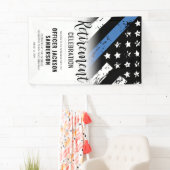 Politie Politie Pensioen Partij Welkom Spandoek (Insitu)