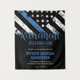 Politie Politie Pensioen Partij Welkom Wandkleed