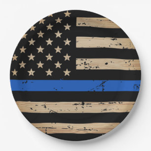 Politie Politie Thin Blue Line Paper Bord