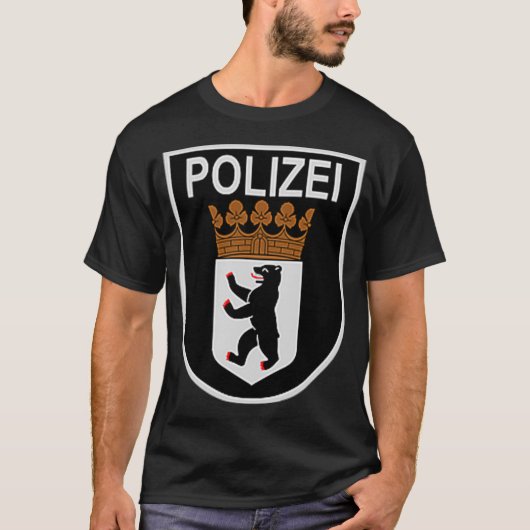 Politie Polizei in Duitsland T-shirt (Voorkant)