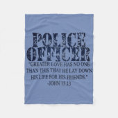 Politie Prayer Blanket Fleece Deken (Voorkant)